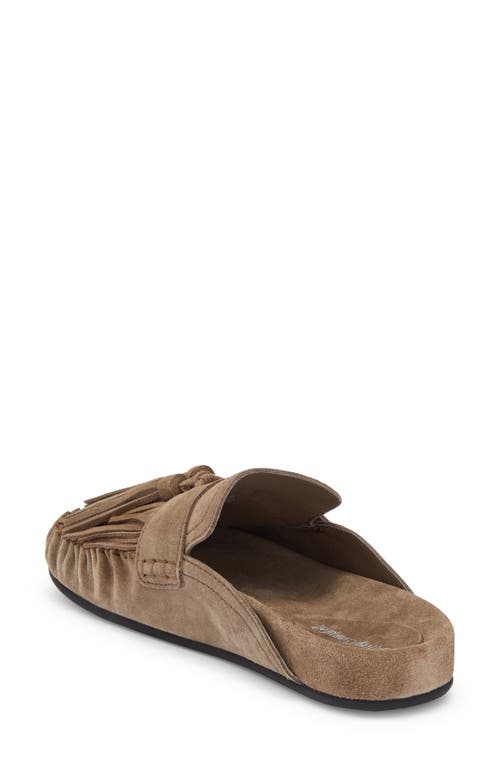Jeffrey Campbell Toggle Fringe Mule In Brown