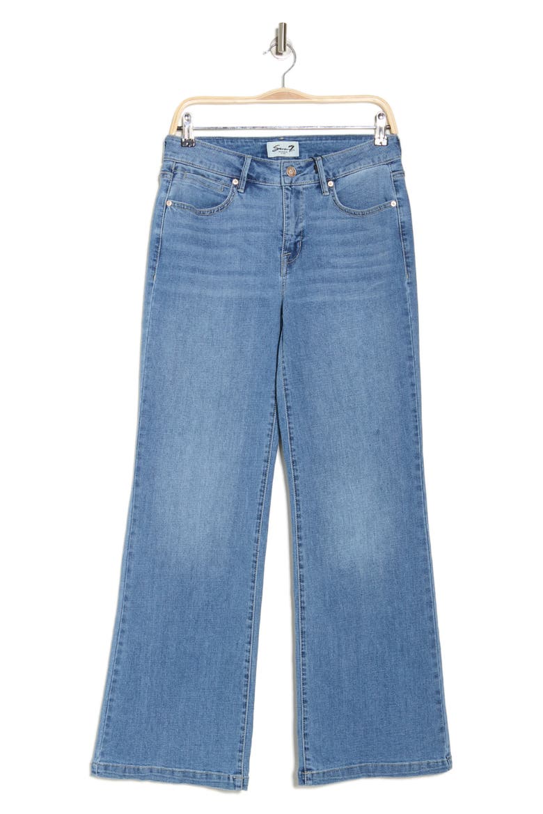 Bella Wide Leg Jeans, Alternate, color, OXFORD