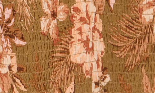 Rip Curl Desert Dreams Smocked Puff Sleeve Top
