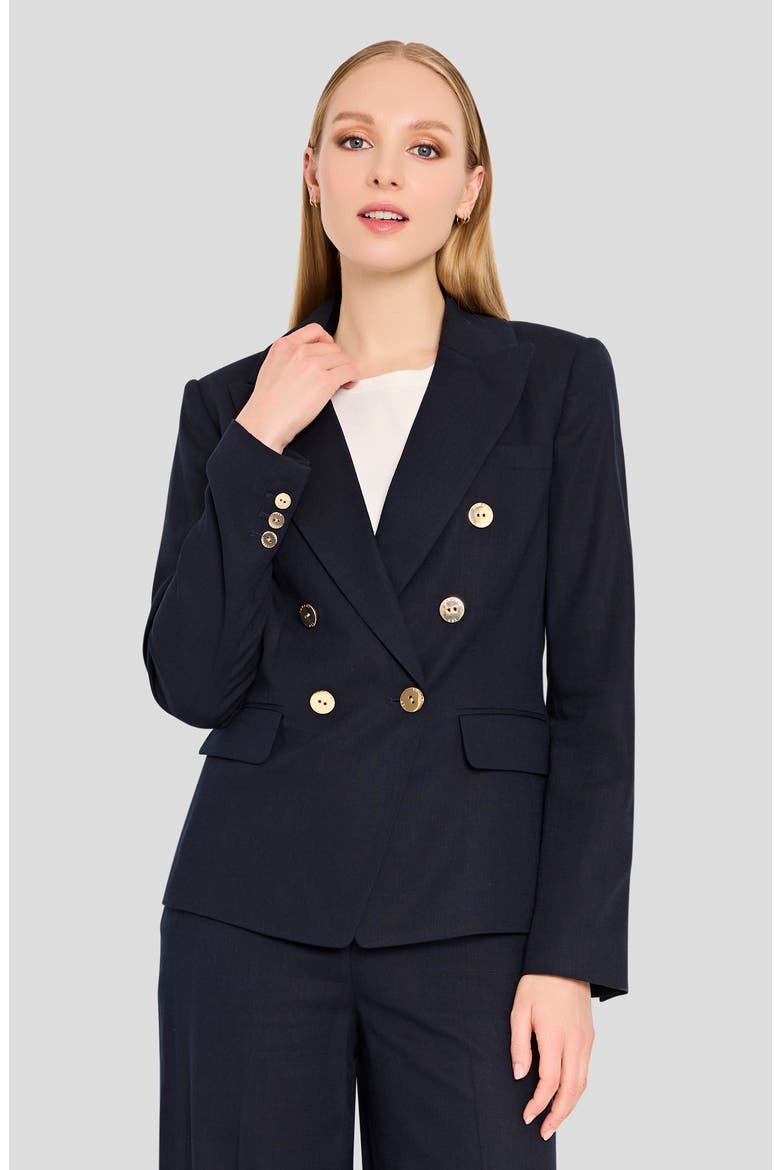 Double Breasted Blazer, Alternate, color, NEW NAVY