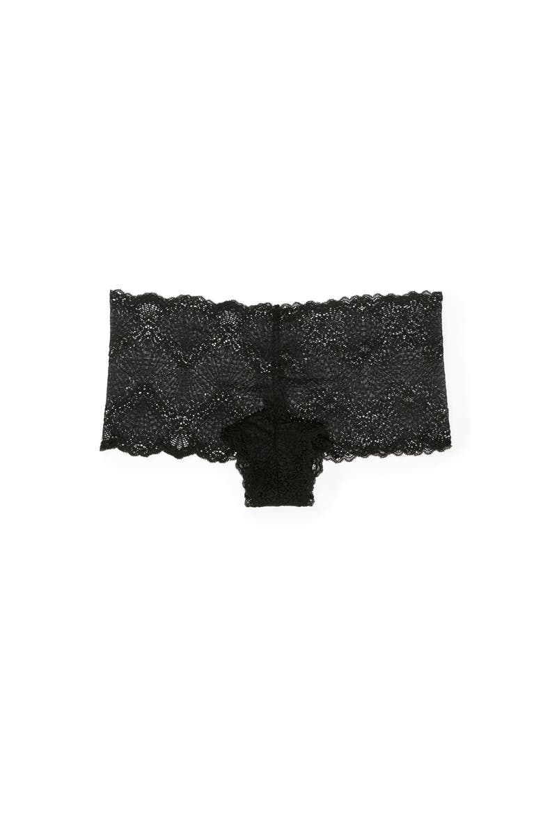 Hannalee Cheeky Thong Panties, Main, color, Black