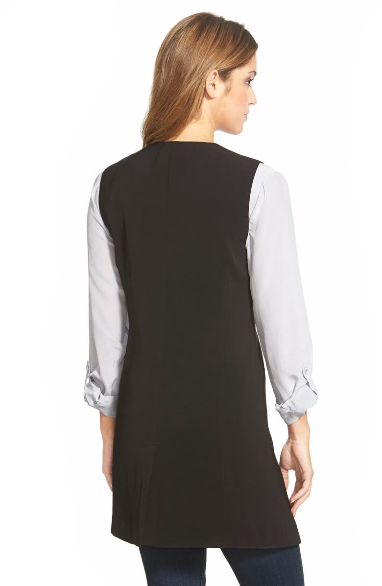 Halogen<sup>®</sup> Long Collarless Vest, Alternate, color, 