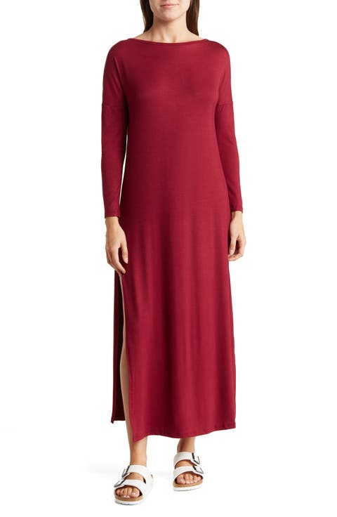 Long Sleeve Maxi T-Shirt Dress