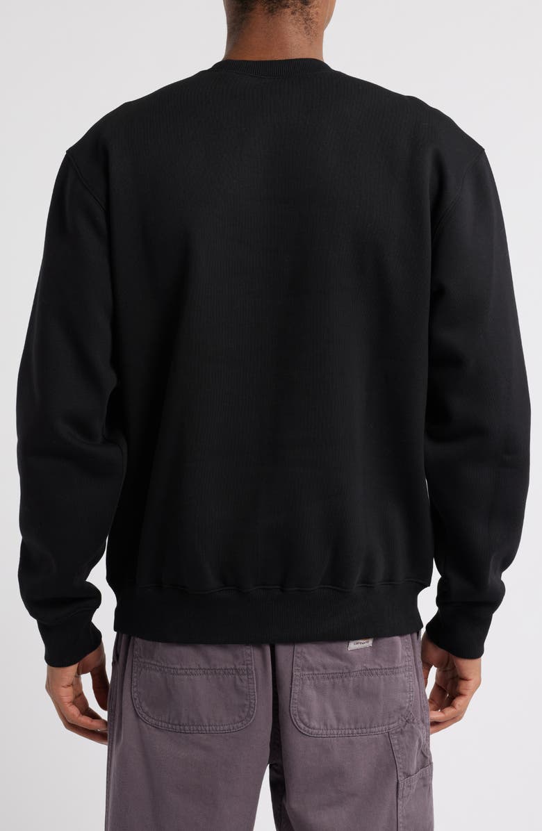 Carhartt Work In Progress Embroidered Logo Sweatshirt, Alternate, color, 