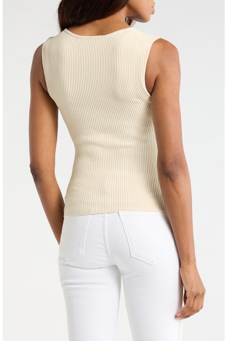Square Neck Sleeveless Top, Alternate, color, ECRU