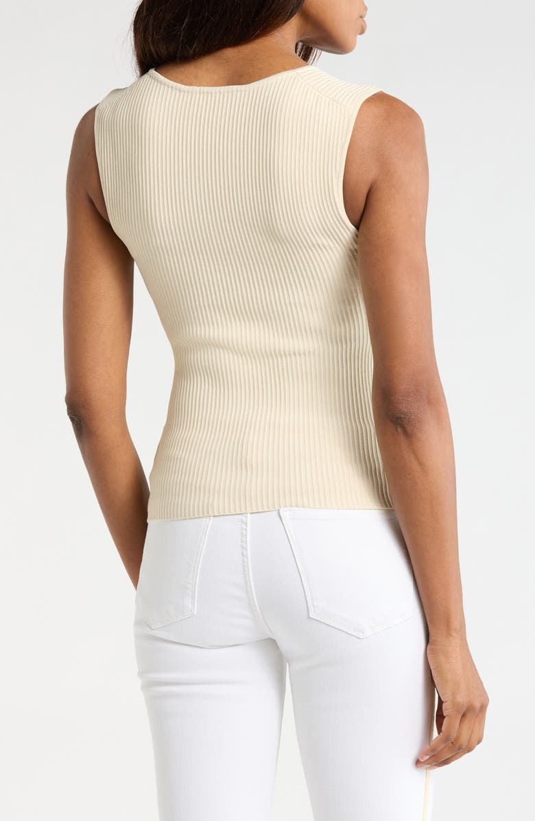 DL1961 Square Neck Sleeveless Top, Alternate, color, Ecru