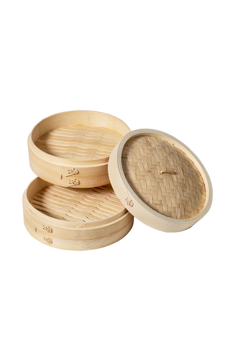 JOYCE CHEN 2-Tier Steamer Baskets, Alternate, color, Bamboo