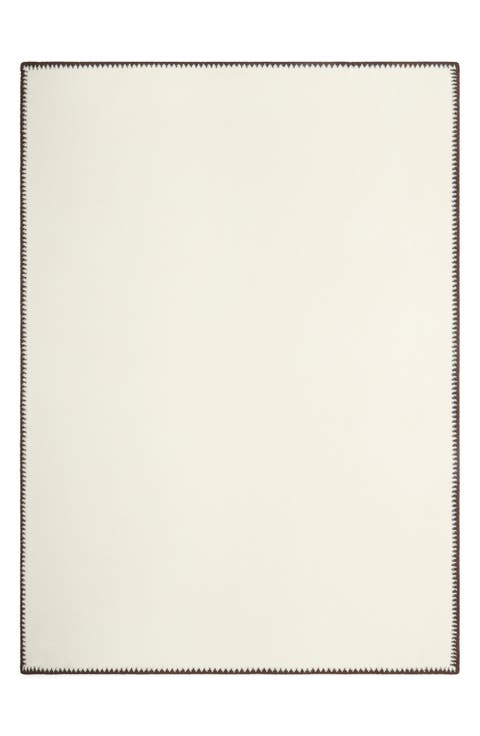 Ribbed Blanket Stitch Throw