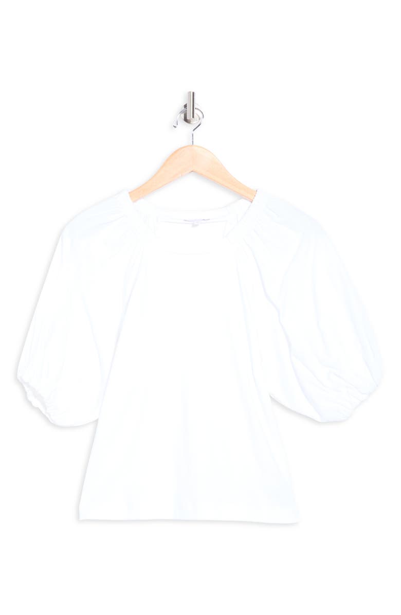 Joe's The Lila Mixed Media Top, Alternate, color, Optic White