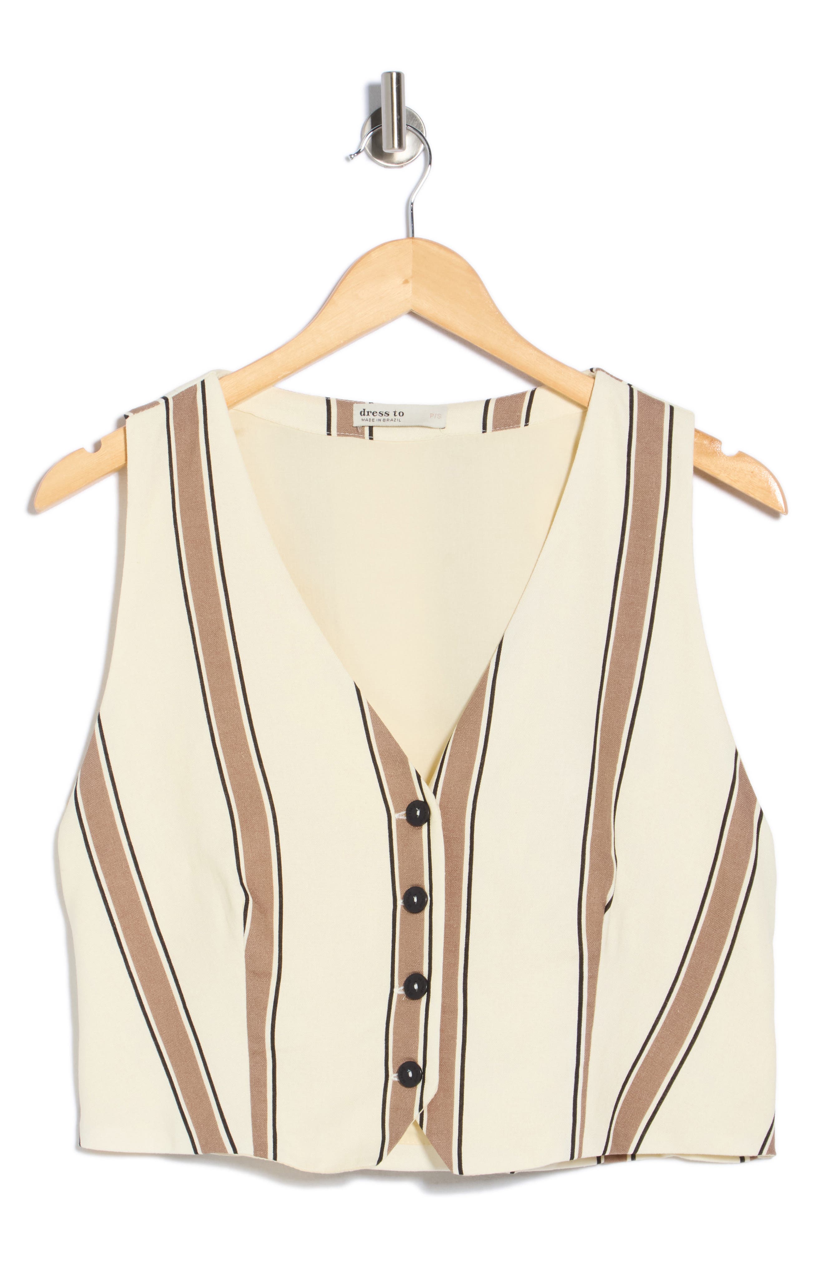 DRESS TO V-Neck Stripe Vest