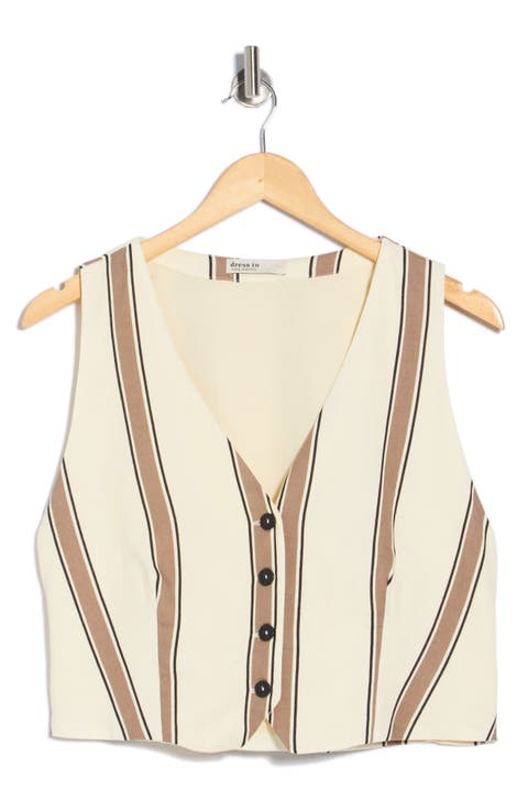 V-Neck Stripe Vest