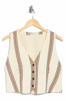 DRESS TO V-Neck Stripe Vest