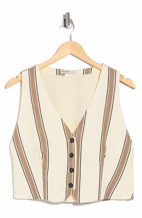 DRESS TO V-Neck Stripe Vest