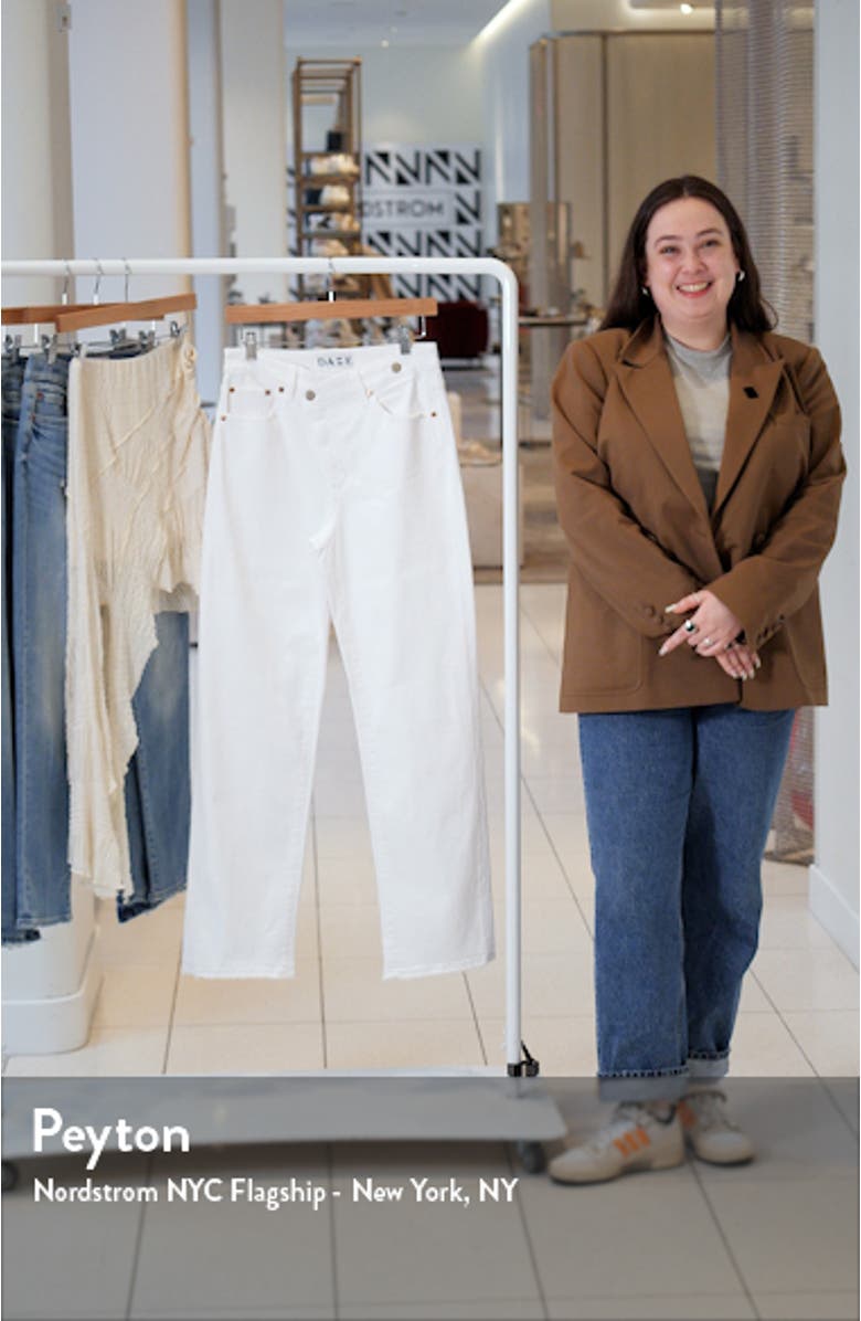 Sundaze Crossover Waist Straight Leg Jeans, sales video thumbnail