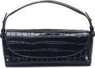 Vince Mini Sabrina Croc Embossed Leather Top Handle Bag