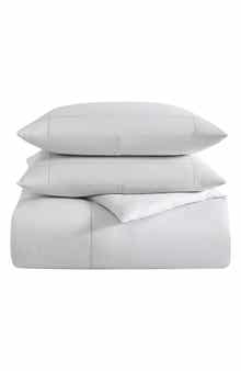 Vera Wang Simple Dot Cotton Sateen Duvet Cover Set
