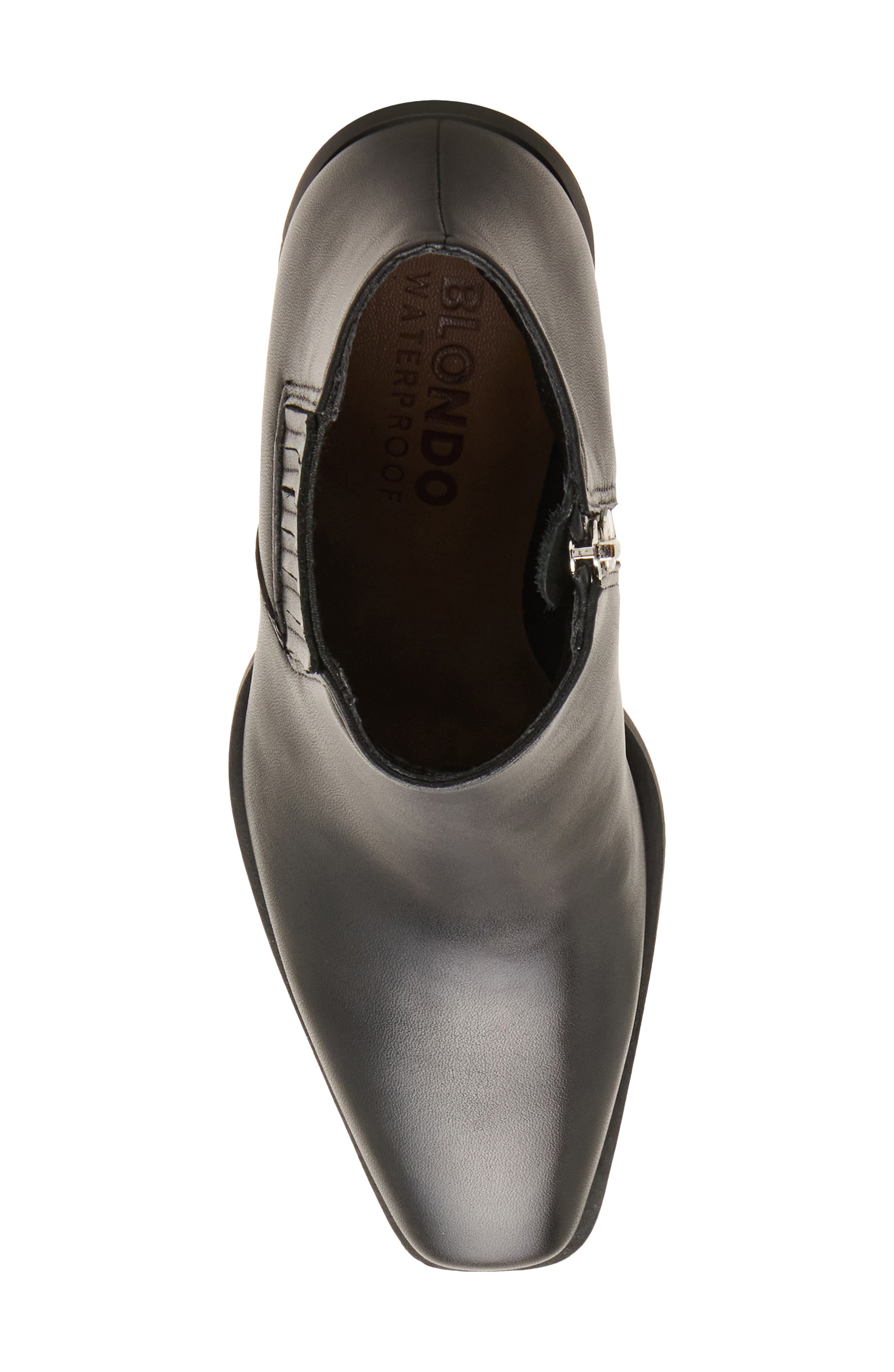 Dessie Waterproof Bootie, Alternate, color, BLACK LEATHER