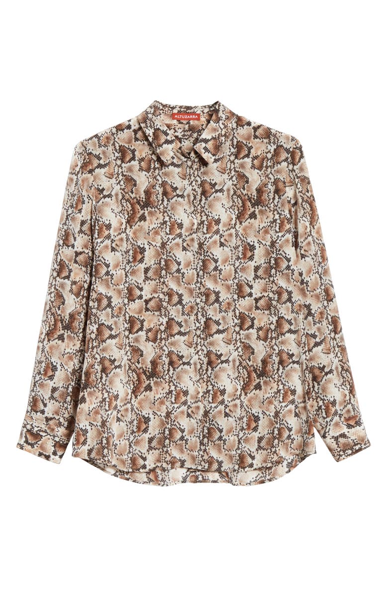 Altuzarra Print Silk Blouse, Alternate, color, 