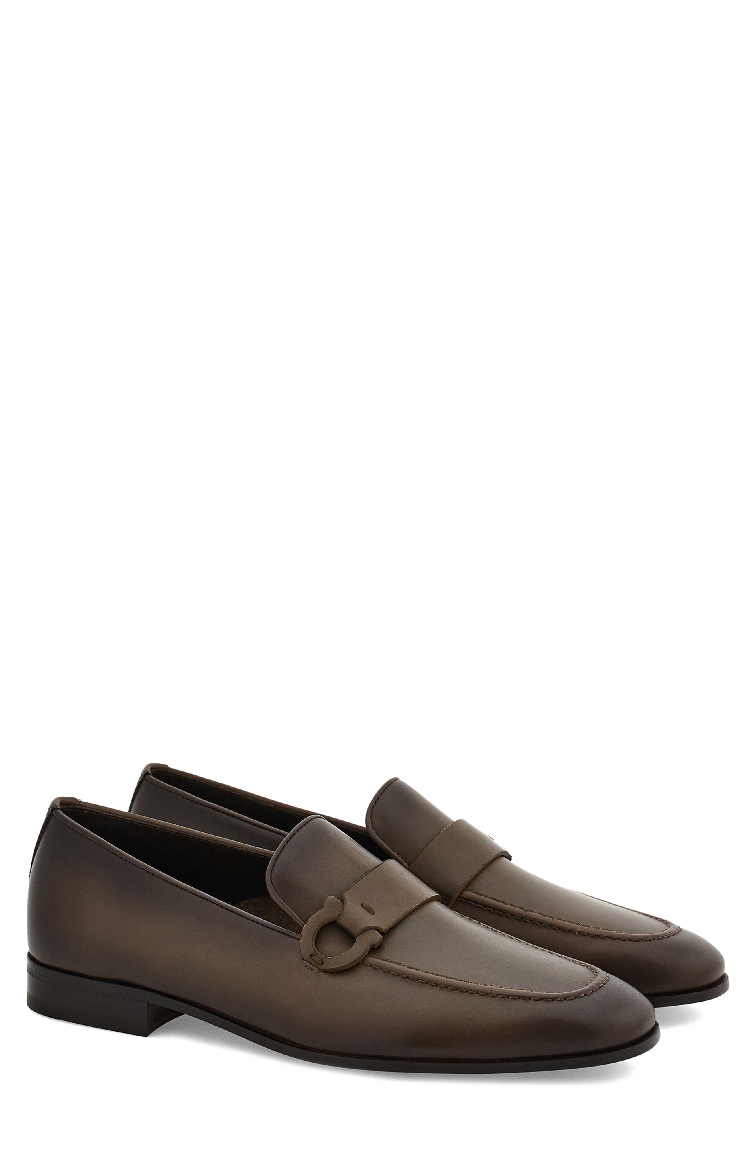 FERRAGAMO Bonny Loafer, Main, color, Concrete