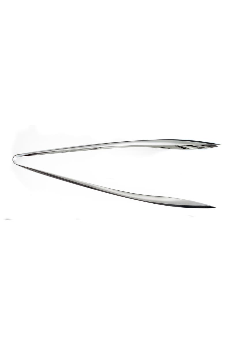 CUISIPRO 7 inch Tempo Ice Tongs, Stainless Steel, Main, color, Silver