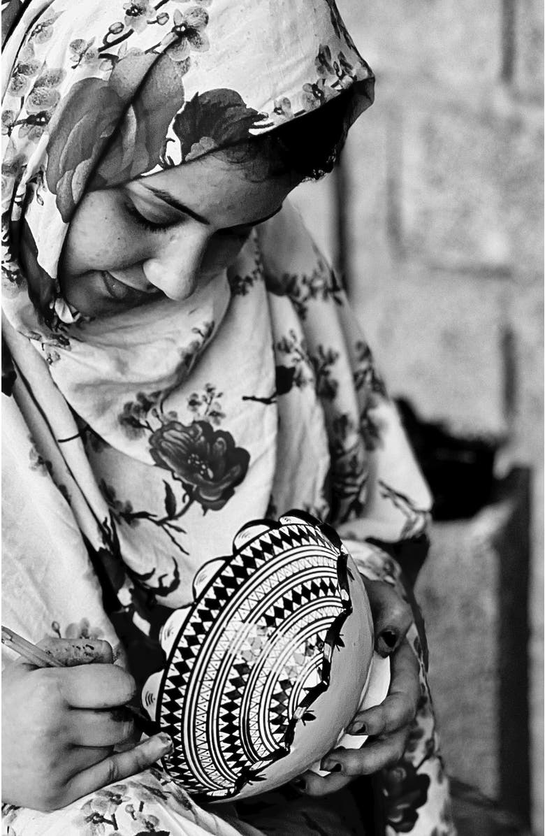 Verve Culture Moroccan Ceramic Nesting Bowls, Alternate, color, Black