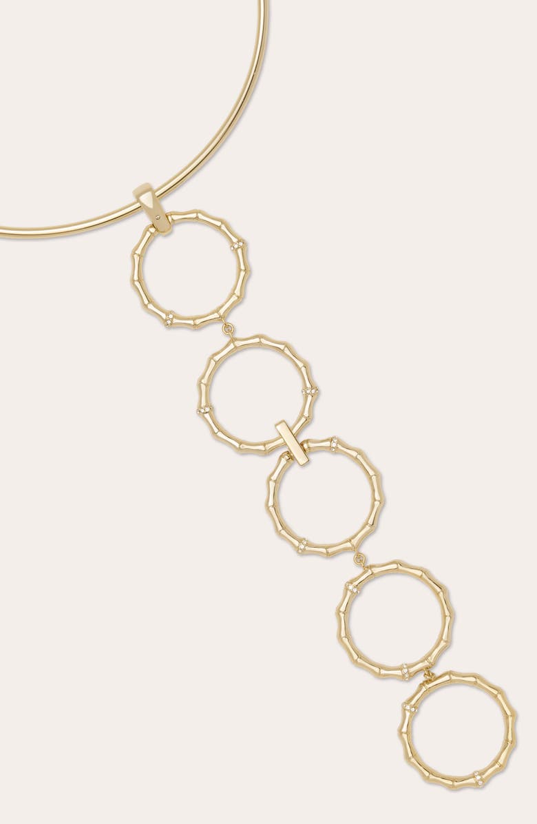 Ramy Brook Chira Five Ring Choker Necklace, Alternate, color, Gold