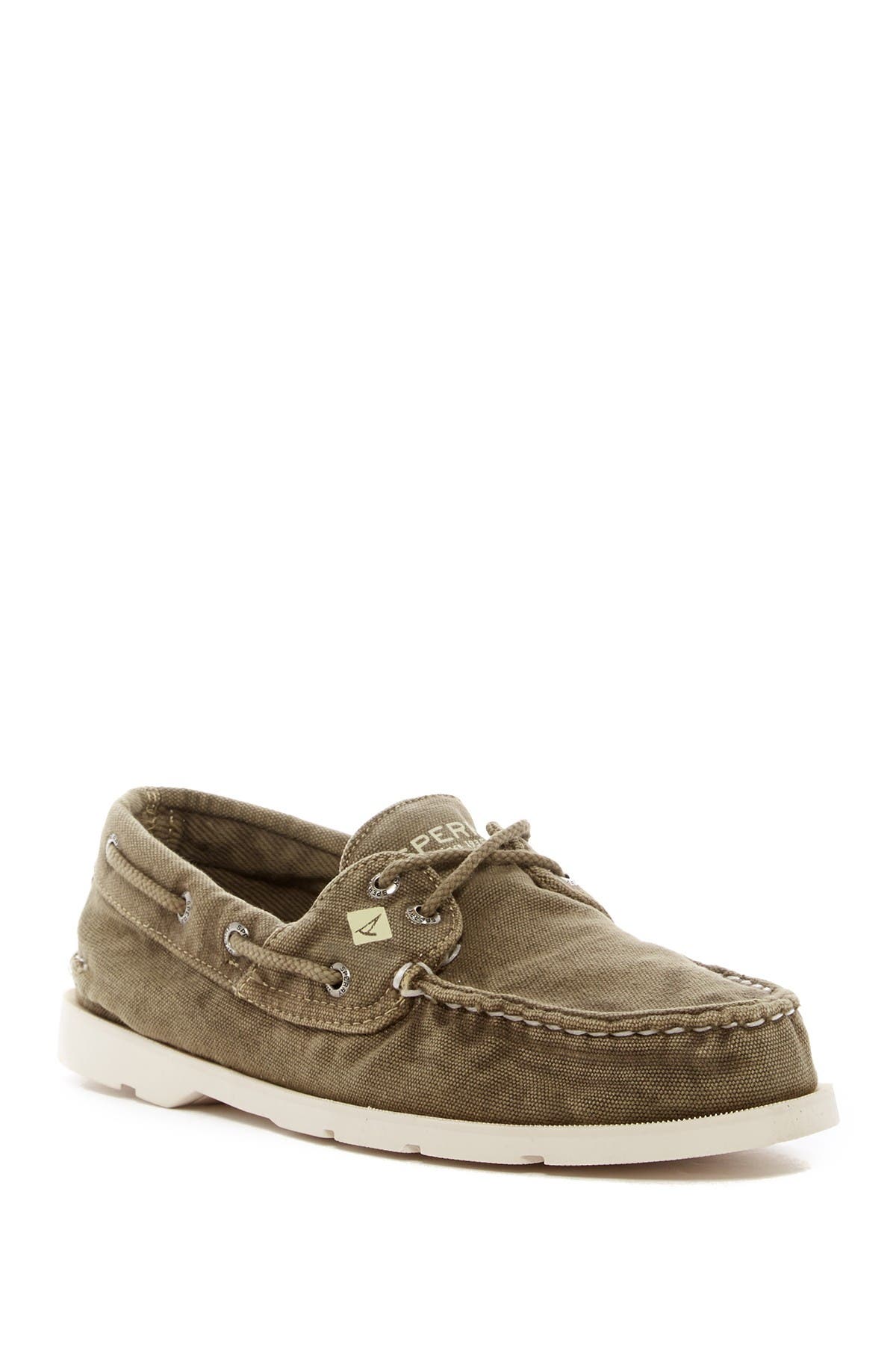SPERRY TOP-SIDER<sup>®</sup> Leeward Washed Canvas Boat Shoe, Main, color, 