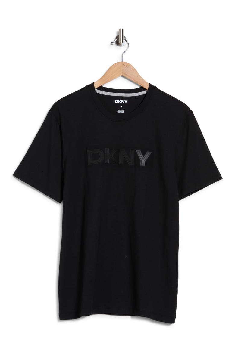 Endre Stretch Cotton T-Shirt, Main, color, BLACK