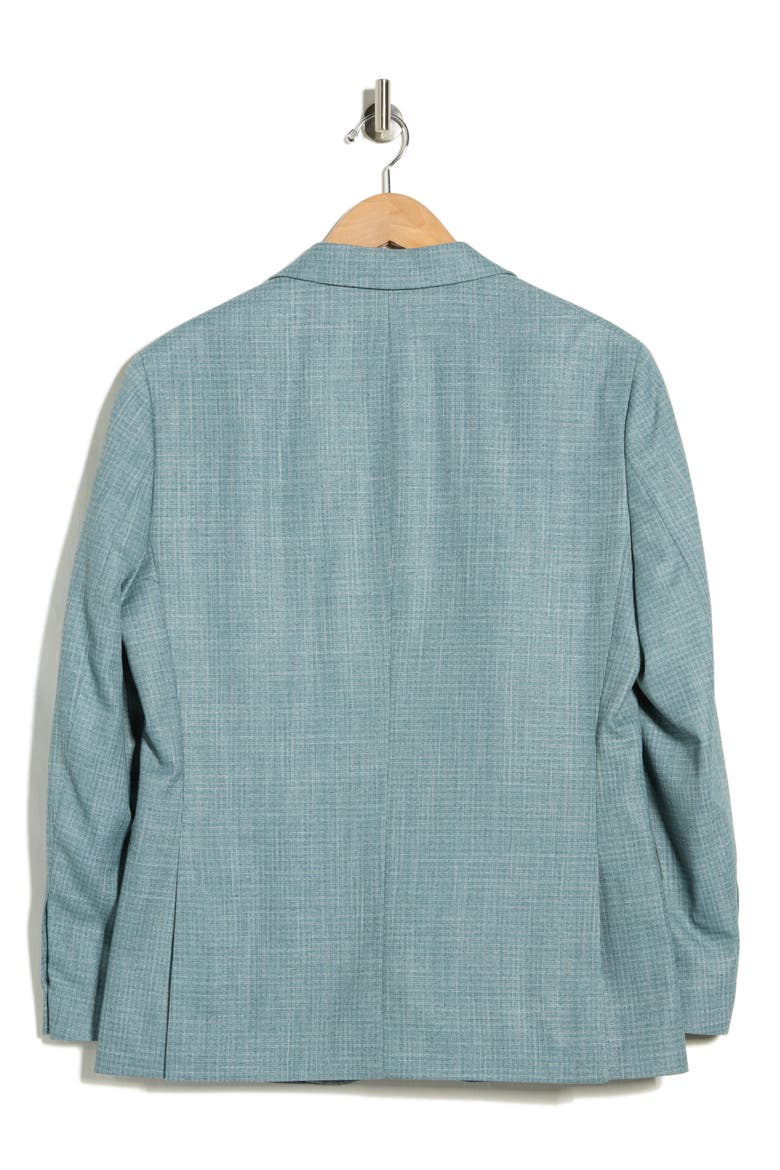 Crosshatch Notch Lapel Stretch Sport Coat, Alternate, color, BLUE/ GREEN