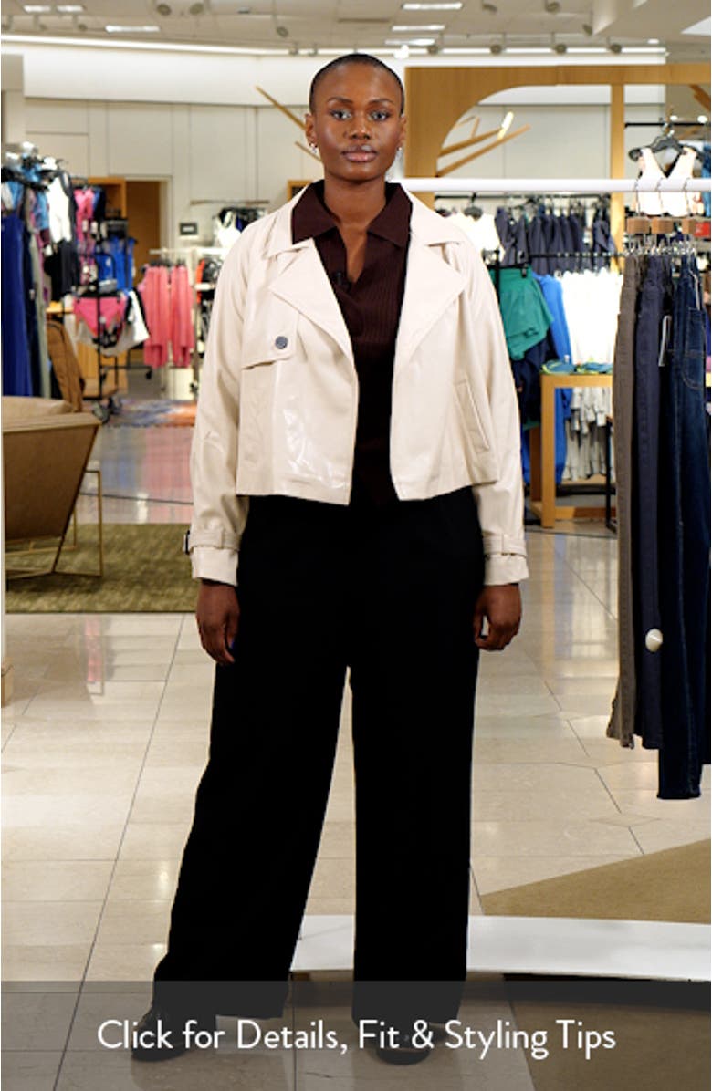 Karma Faux Leather Moto Jacket, sales video thumbnail