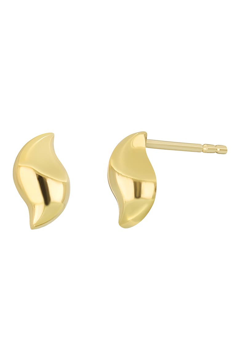 14K Gold Teardrop Stud Earrings, Main, color, 14K YELLOW GOLD