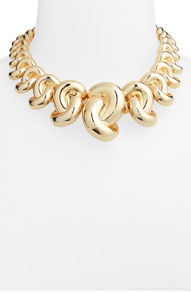 Jennifer Fisher Multi Knot Necklace, Alternate, color, Yellow Gold