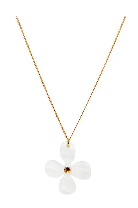 Daisy Pendant Necklace - Summer White