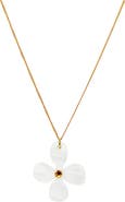 Toolally Daisy Pendant Necklace - Summer White