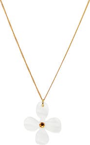 Toolally Daisy Pendant Necklace - Summer White