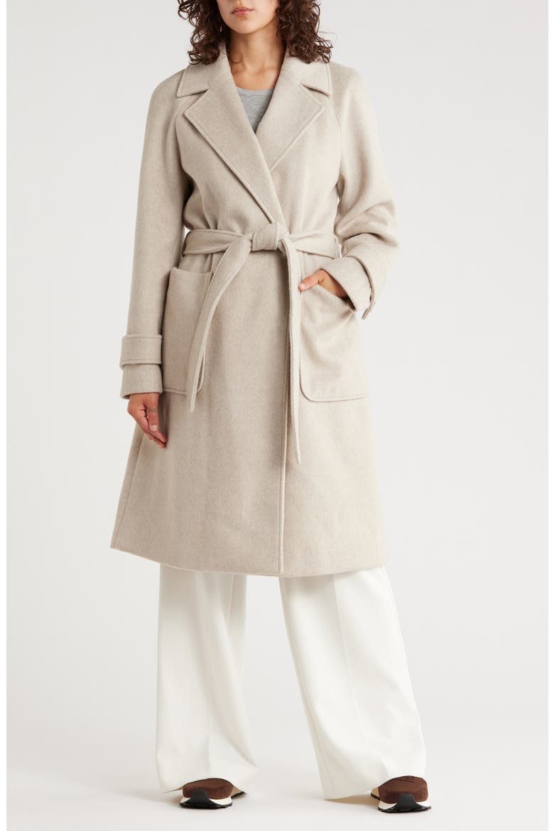 Missy Belted Wrap Coat, Main, color, OATMEAL