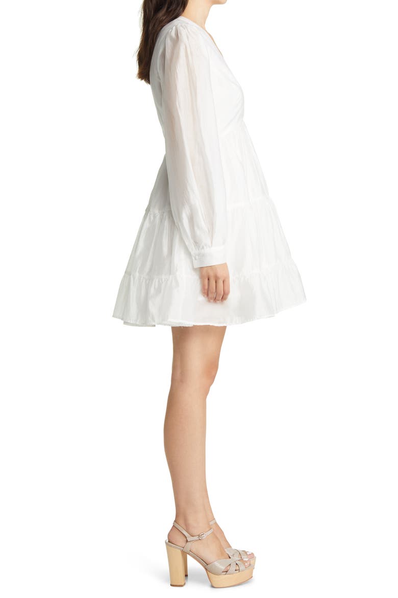 Harlow Long Sleeve Minidress, Alternate, color, IVORY