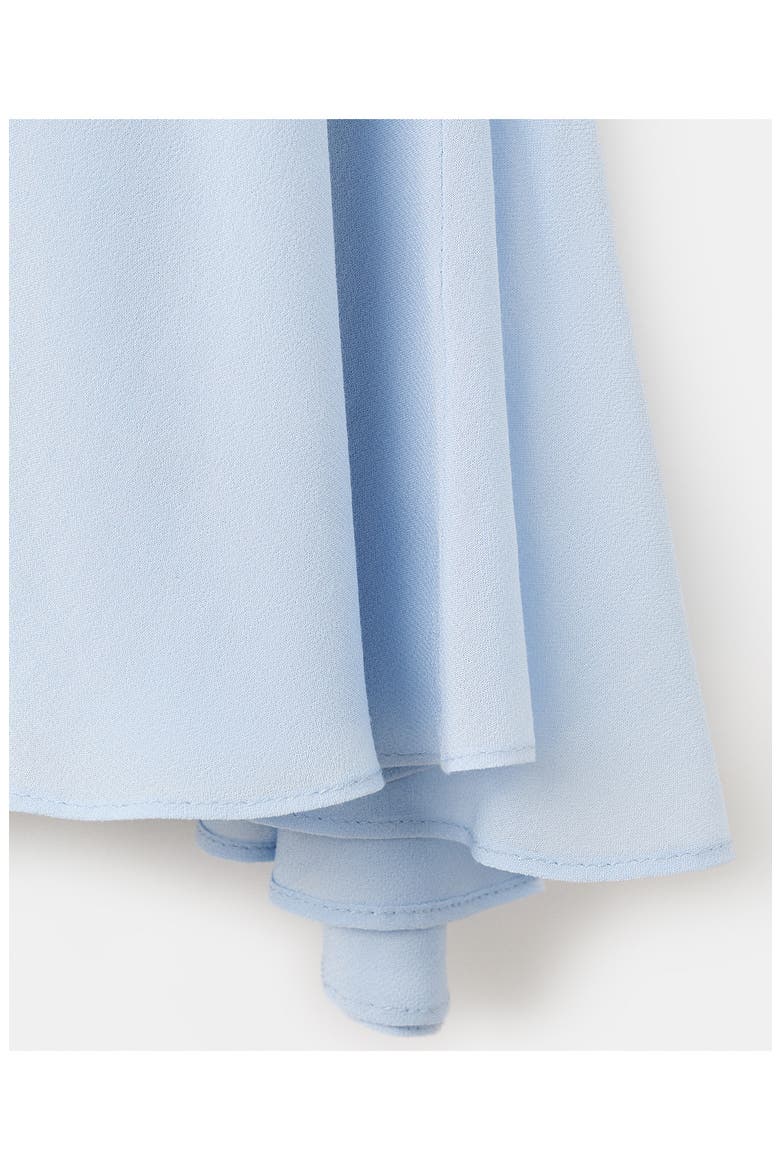 Asymmetric Ruched Dress, Alternate, color, SKY BLUE