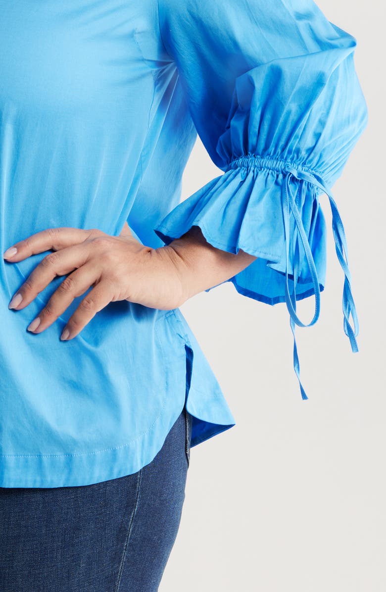 HARSHMAN Moana V-Neck Button-Up Shirt, Alternate, color, 