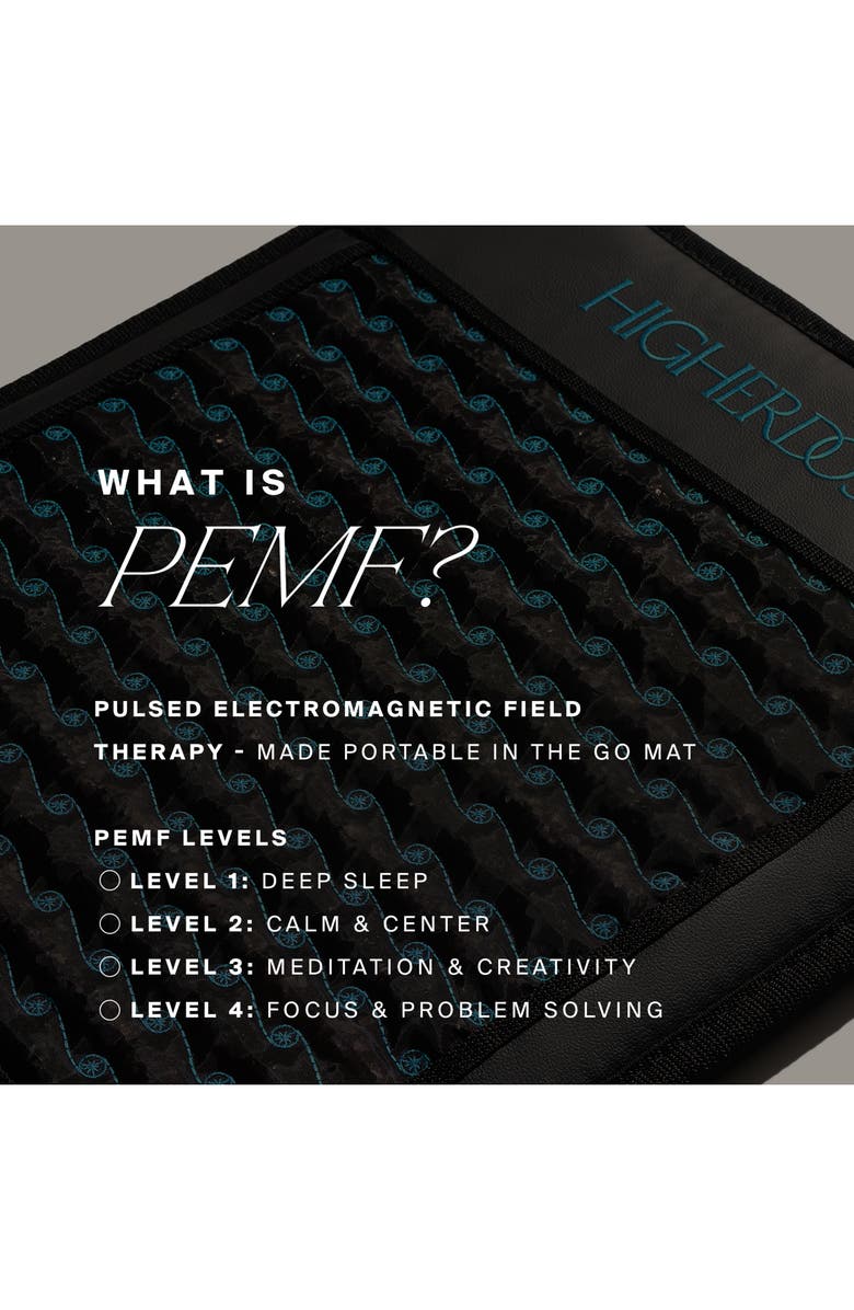 HigherDOSE Infrared PEMF GO Mat, Alternate, color, Black Multi