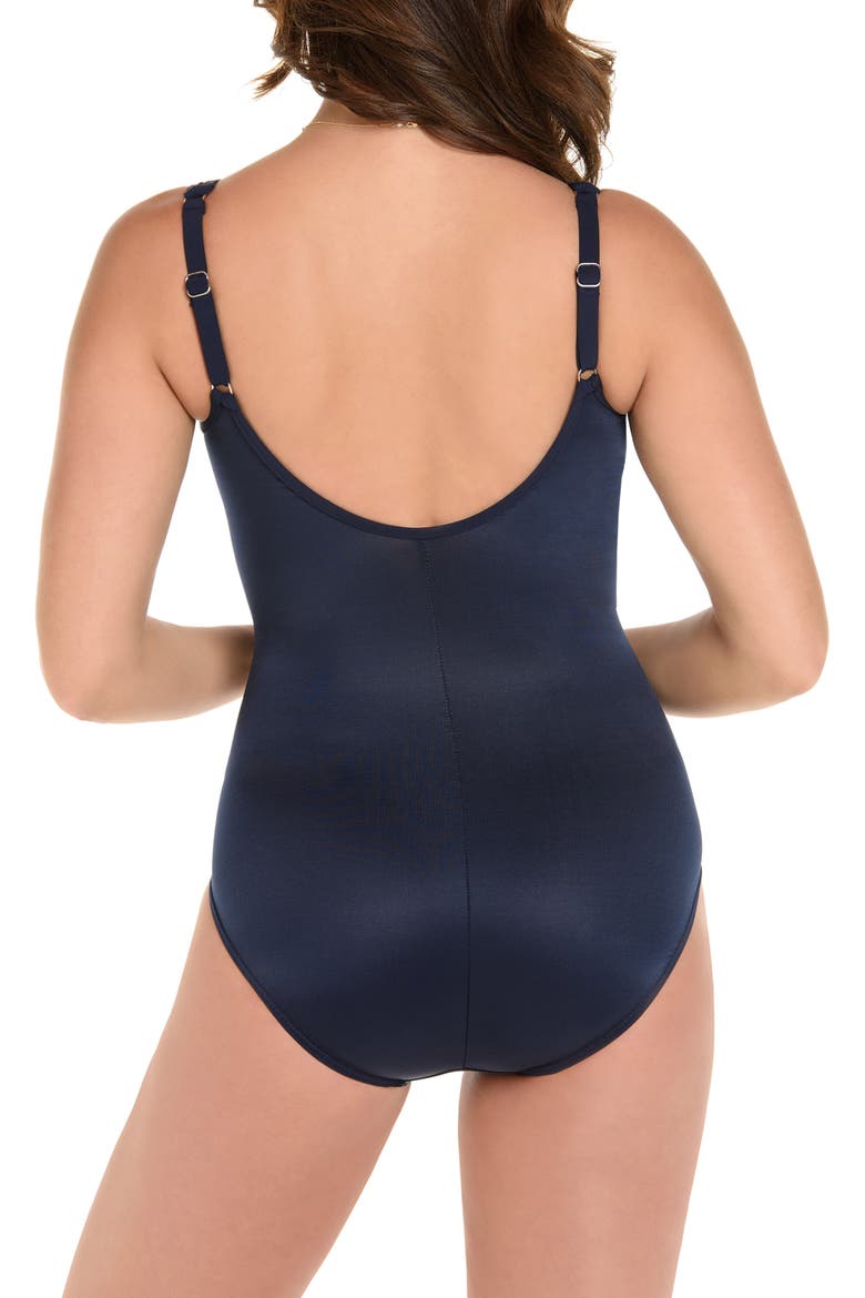 Network Madero One-Piece Swimsuit, Alternate, color, MIDNGHT BLUE