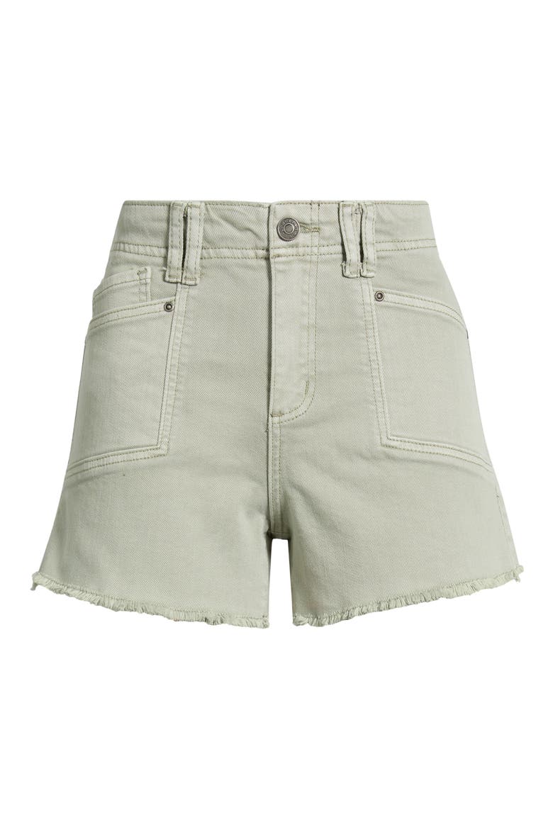 Cuffoff Denim Shorts, Alternate, color, SAGE