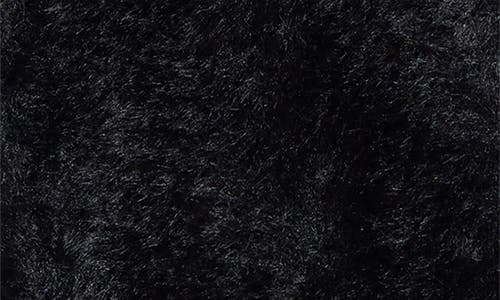 Boiler Room Hairy Faux Fur Cardigan In Black