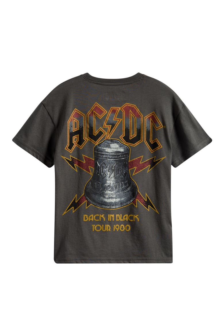 Kids' AC/DC Back in Black Graphic T-Shirt, Alternate, color, DARK SHADOW