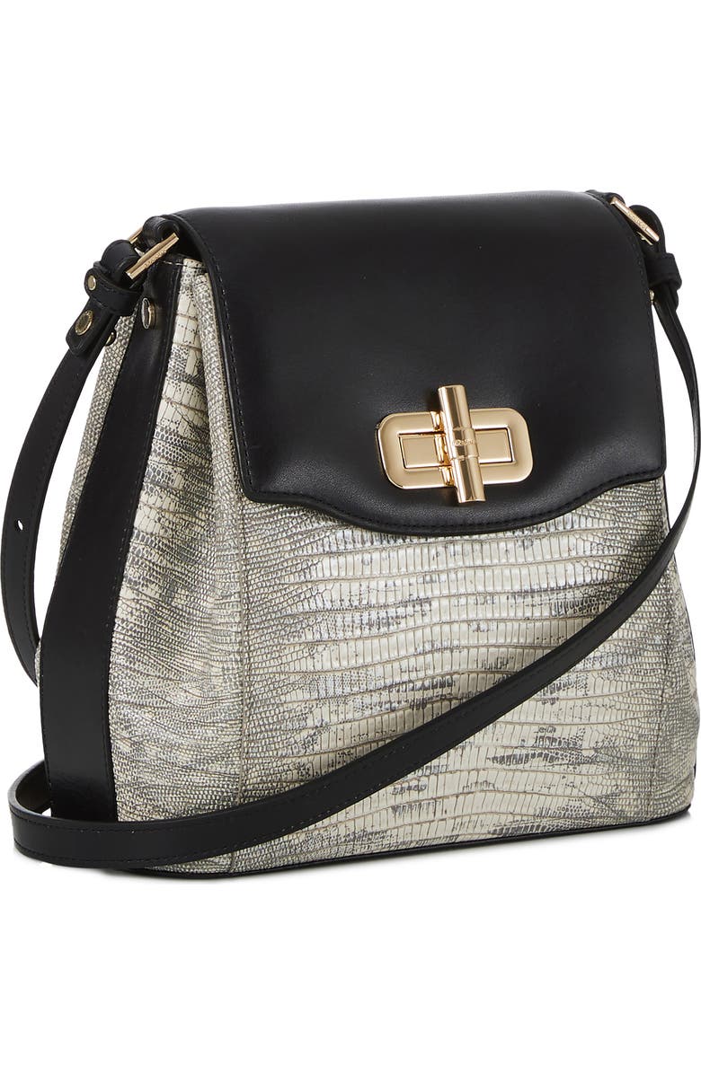 Brahmin Margo Croc Embossed Leather Crossbody Bag, Alternate, color,