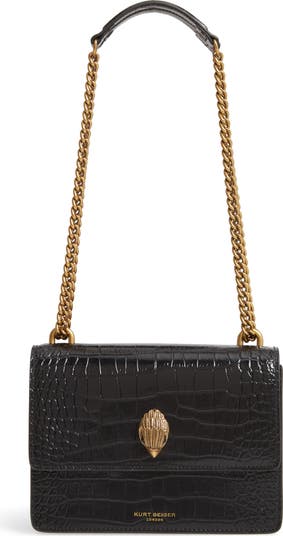 Kurt geiger black croc bag on sale