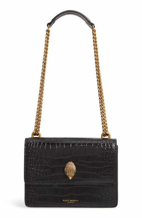 Kurt Geiger London Shoreditch Crocodile Embossed Leather Crossbody Bag