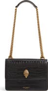 Kurt Geiger London Shoreditch Crocodile Embossed Leather Crossbody Bag