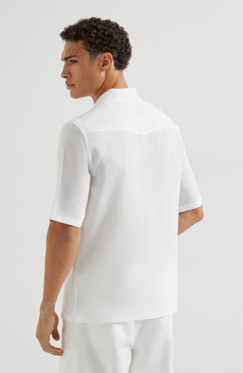 Brunello Cucinelli Short sleeve shirt, Alternate, color, White