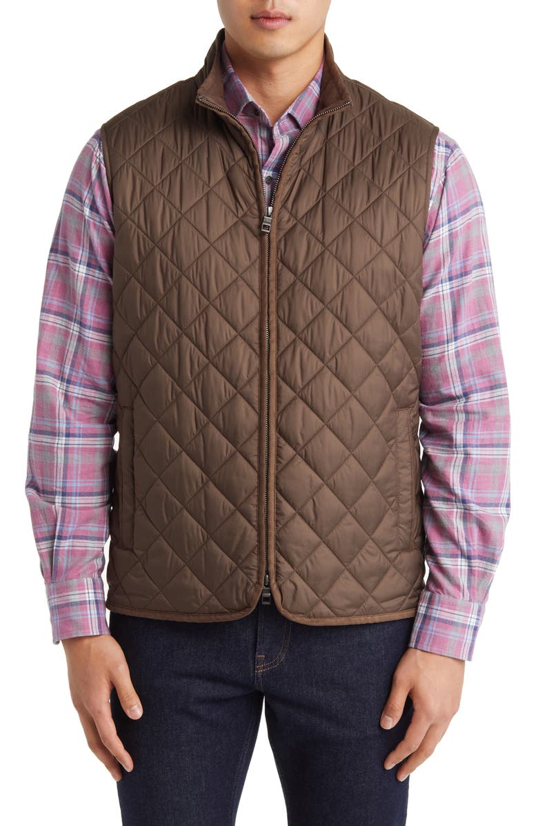 Peter Millar Essex Water Resistant Quilted Travel Vest, Alternate, color, 